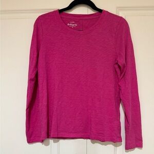 J. Crew - Long-Sleeve Crewneck Girlfriend Tee AS893 Size S